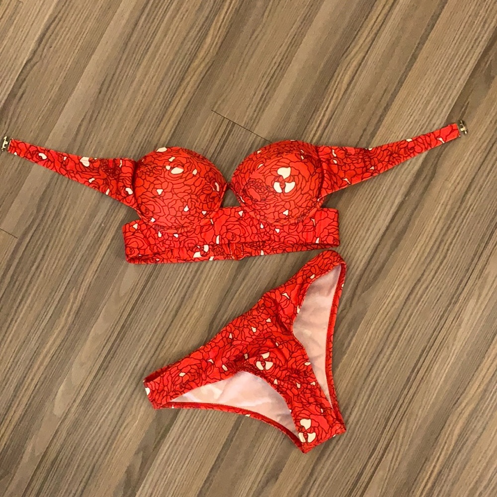 Boutique exposed underwire handmade bikini 👙